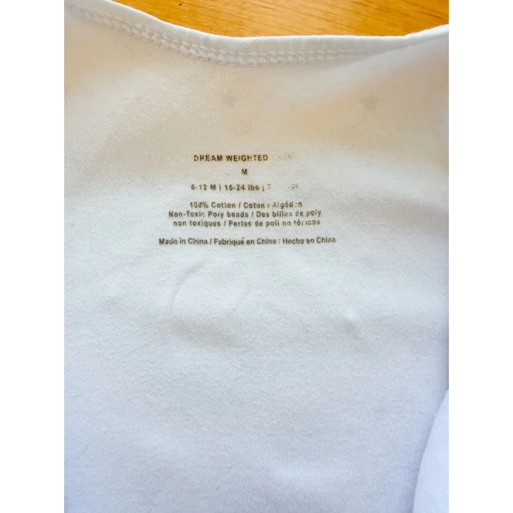 Dreamland Baby White Gray Star Dream Weighted Sleep Sack 6-12 Months Boy Girl - Picture 5 of 8